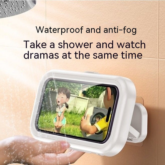 Bathroom Rotatable Waterproof Mobile Phone Box Punch-free